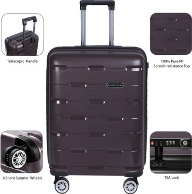 Nasher Miles Santorini PP Hard-Sided Luggage Set Of 3 Trolley/Travel/Tourist Bags (55, 65 & 73.5 Cm) Brown Check-in Luggage - inch(Brown
Nasher Miles Santorini PP Hard-Sided Luggage Set Of 3 Trolley/Travel/Tourist Bags (55, 65 & 73.5 Cm) Brown Check-in Luggage - inch(Brown