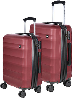 Nasher Miles Rome Hard-Sided Luggage Set of 2 Maroon Trolley/Travel/Tourist Bags (55 & 65 Cm) Expandable Check-in Luggage - inch(Maroon
Nasher Miles Rome Hard-Sided Luggage Set of 2 Maroon Trolley/Travel/Tourist Bags (55 & 65 Cm) Expandable Check-in Luggage - inch(Maroon