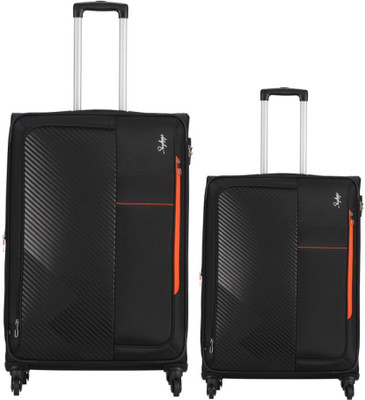 Skybags brooklyn set of 2 bags 69 cms & 59 cms Expandable Check-in Luggage - inch(Black
Skybags brooklyn set of 2 bags 69 cms & 59 cms Expandable Check-in Luggage - inch(Black