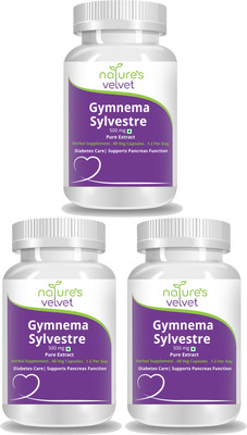 Natures Velvet Lifecare Gymnema Sylvestre Pure Extract 500 mg, 60 Veggie Capsules - Pack of 3(180 No)
Natures Velvet Lifecare Gymnema Sylvestre Pure Extract 500 mg, 60 Veggie Capsules - Pack of 3(180 No)