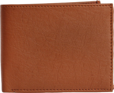 SEASONFRANK Men Brown Genuine Leather Wallet(4 Card Slots)