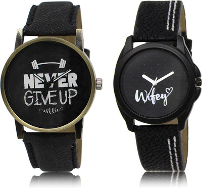 The Shopoholic Best Combo Pack Black Dial Analog Watch For Boys And Girls For Men Stylish Watch Watch - For Men & Women