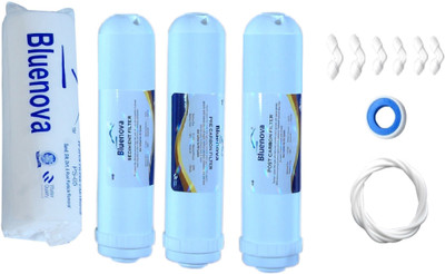 Bluenova Ro service kit with Inline set (Sediment + Pre-Carbon + Post Carbon), Spun, elbo and Pipe Solid Filter Cartridge(5, Pack of 7)
Bluenova Ro service kit with Inline set (Sediment + Pre-Carbon + Post Carbon), Spun, elbo and Pipe Solid Filter Cartridge(5, Pack of 7)