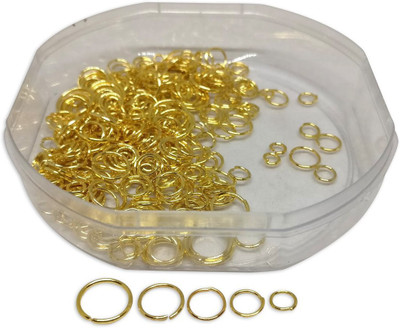 Aumni Crafts Jewellery Making Metal Iron Jump Rings Mixed Size Round Gold Color (Pack of 100 grams, 1180 pieces)
Aumni Crafts Jewellery Making Metal Iron Jump Rings Mixed Size Round Gold Color (Pack of 100 grams, 1180 pieces)