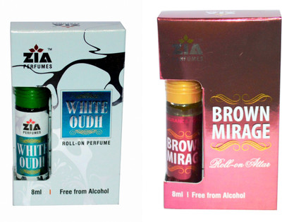 Zia White Oudh and Brown Mirage Special Malaysian Edition Floral Attar(Floral)