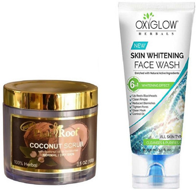Pink Root COCONUT SCRUB 100GM WITH OXYGLOW SKIN WHITENING FACE WASH(Set of 2)
Pink Root COCONUT SCRUB 100GM WITH OXYGLOW SKIN WHITENING FACE WASH(Set of 2)