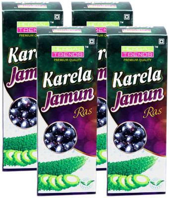 Herbal Trends Premium Karela Jamun Juice- Pure, Fresh, Undiluted, Unadulterated, 100% Natural 2000 ml(Pack of 4)
Herbal Trends Premium Karela Jamun Juice- Pure, Fresh, Undiluted, Unadulterated, 100% Natural 2000 ml(Pack of 4)