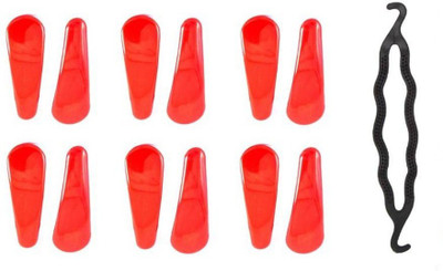 KashQueen Solid Red Color Tic Tac Hair Clips (Combo Set of 6 Pairs) with Black Plastic Juda/Bun Maker for Womens Tic Tac Clip, Braid Extension(Black, Red)
KashQueen Solid Red Color Tic Tac Hair Clips (Combo Set of 6 Pairs) with Black Plastic Juda/Bun Maker for Womens Tic Tac Clip, Braid Extension(Black, Red)