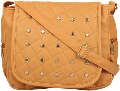 Beets Collection Girls Casual Yellow PU Sling Bag