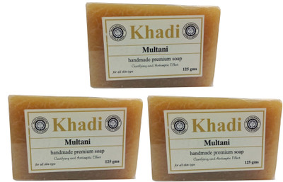 Khadi Herbal Multani Soap(375 g, Pack of 3)