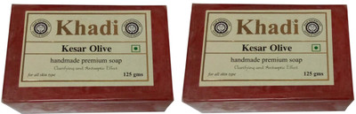 Khadi Shivalik Keshar Olive Soap ( Pack of 2 )(250 g, Pack of 2)
