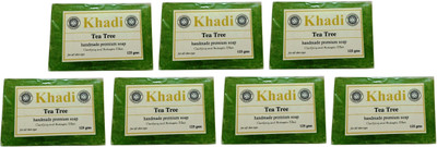 Khadi Shivalik Tea Tree Soap (Pack of 7)(875 g, Pack of 7)