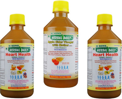 M SONS Herbal daily Heart Health and ACV for Heart and Blood Pressure (Pack 003)(1.2 kg)
M SONS Herbal daily Heart Health and ACV for Heart and Blood Pressure (Pack 003)(1.2 kg)