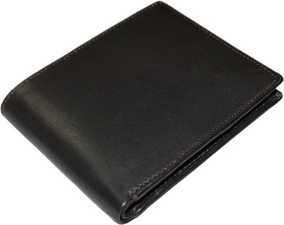 Rider Men Brown Genuine Leather Wallet(8 Card Slots)
