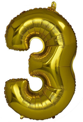 Smartcraft Solid Number 3 Foil Balloon Gold (30inch) , Birthday Party Supplies , Party Foil Balloon - Large Balloon(Multicolor, Pack of 1)
Smartcraft Solid Number 3 Foil Balloon Gold (30inch) , Birthday Party Supplies , Party Foil Balloon - Large Balloon(Multicolor, Pack of 1)