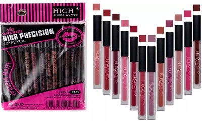 hich Super High Precision lip pencil & Beauty lipstick set of 12 (multicolour)(Set of 2)
hich Super High Precision lip pencil & Beauty lipstick set of 12 (multicolour)(Set of 2)