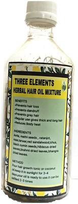 Three Elements Ayurvedic Hair Oil mixture To Prevent Hair Loss, Greying Of Hair And Dandruff Hair Oil(200 g)
Three Elements Ayurvedic Hair Oil mixture To Prevent Hair Loss, Greying Of Hair And Dandruff Hair Oil(200 g)