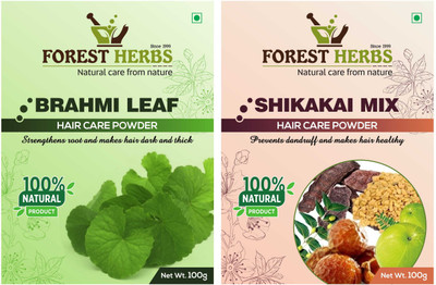 Forest Herbs Organic Brahmi & Shikakai Mix Powder 100% Natural(200 g) 
Forest Herbs Organic Brahmi & Shikakai Mix Powder 100% Natural(200 g)