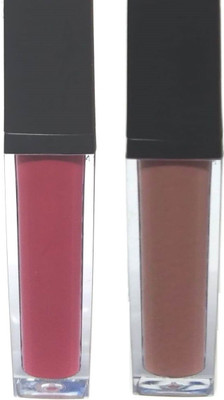 Gabbu BEST COMBO MATTE LIPSTICK(PEACHY ROSE PINK, LIGHT BROWN)