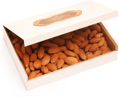 Ghasitaram Gifts Dryfruits-White Wooden Almond Box Almonds(200 g, Vacuum Pack) 
Ghasitaram Gifts Dryfruits-White Wooden Almond Box Almonds(200 g, Vacuum Pack)