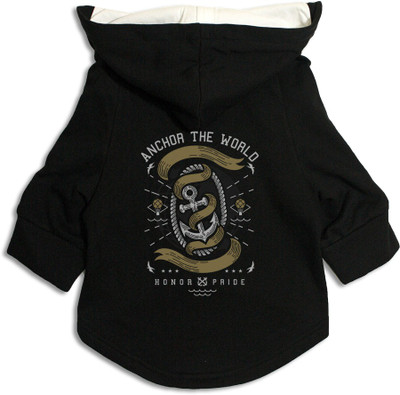 Ruse Hoodie for Dog(Black/White