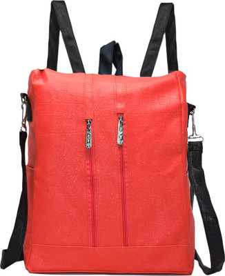 DE EULE Casual Girls Women College Office Bag Travel Backpack 12 Backpack(Red)