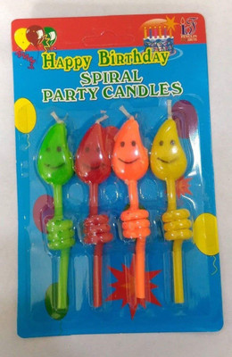 Gifting Square Kids Happy Birthday Smiley Candle Best Birthday Cake Decoration (Pack of 4 Candle(Multicolor, Pack of 4)
Gifting Square Kids Happy Birthday Smiley Candle Best Birthday Cake Decoration (Pack of 4 Candle(Multicolor, Pack of 4)