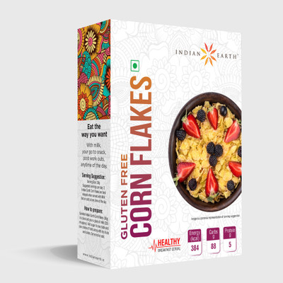 Indian Earth Gluten Free Corn Flakes(250 g, Box)