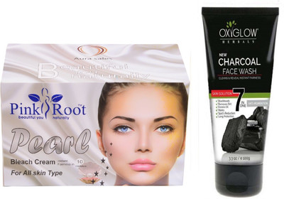 Pink Root PEARL BLEACH 250G WITH OXYGLOW CHARCOAL FACE WASH(Set of 2)
Pink Root PEARL BLEACH 250G WITH OXYGLOW CHARCOAL FACE WASH(Set of 2)