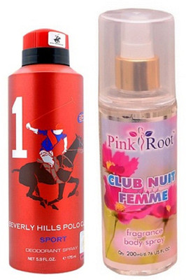 Pink Root CLUB NUIT FEMME MIST 200ML WITH BHPC POLO RED DEO 175ML(Set of 2)
Pink Root CLUB NUIT FEMME MIST 200ML WITH BHPC POLO RED DEO 175ML(Set of 2)