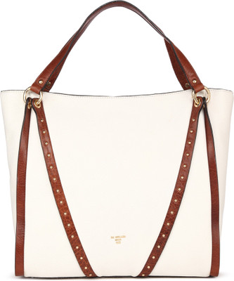 Da Milano Shoulder Bag(Brown, White)