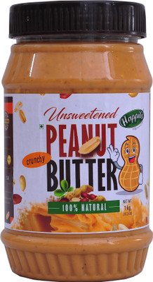 Happilo Natural Crunchy Unsweetened Peanut Butter 1 kg