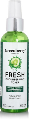 Greenberry Organics Fresh Cucumber Mint Toner | Natural Witch Hazel Extract & PENTAVITIN®(100 ml)
Greenberry Organics Fresh Cucumber Mint Toner | Natural Witch Hazel Extract & PENTAVITIN®(100 ml)