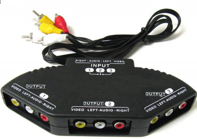 Power Light TV-out Cable 1 Input 3 Output for TV,LCD,LED,Projector(Multicolor, For TV)
Power Light TV-out Cable 1 Input 3 Output for TV,LCD,LED,Projector(Multicolor, For TV)