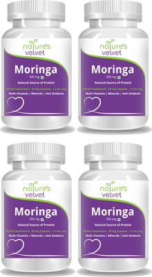 Natures Velvet Lifecare Moringa Leaf Extract 500 mg, 60 Veggie Capsules - Pack of 4(240 No)
Natures Velvet Lifecare Moringa Leaf Extract 500 mg, 60 Veggie Capsules - Pack of 4(240 No)