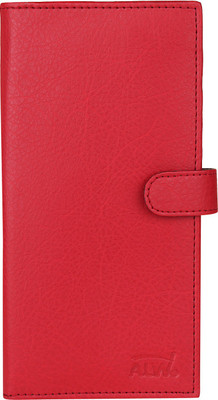 ALW Women Maroon Artificial Leather Card Holder(11 Card Slots)