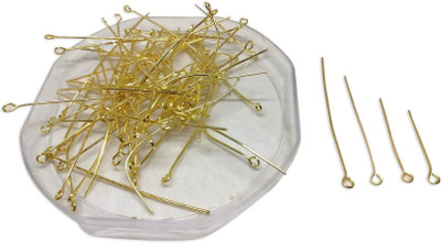 Aumni Crafts Jewellery Making Metal Iron Eye Pins Mixed Size Range: 1.5 CM to 5 CM Thickness:0.7MM Pin Gold Color (Pack of 100 grams, 800 pieces)
Aumni Crafts Jewellery Making Metal Iron Eye Pins Mixed Size Range: 1.5 CM to 5 CM Thickness:0.7MM Pin Gold Color (Pack of 100 grams, 800 pieces)