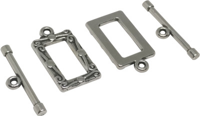 Aumni Crafts Jewellery Making Metal Alloy Toggle Clasps 20x11mm Stick Size: 22x5mm Rectangle Antique Silver Color (Pack of 20 sets, 1 Toggle & Bar/set)
Aumni Crafts Jewellery Making Metal Alloy Toggle Clasps 20x11mm Stick Size: 22x5mm Rectangle Antique Silver Color (Pack of 20 sets, 1 Toggle & Bar/set)
