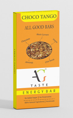 AG Taste Choco Tango - All Natural Energy Bars(Pack of 12 bars)(30 g, Box, Pack of 12)
AG Taste Choco Tango - All Natural Energy Bars(Pack of 12 bars)(30 g, Box, Pack of 12)