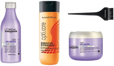 comminors of hair Brush & Liss unlimited Kerotin Shampoo & Conditioner & opticare ultra smooth shampoo (set of 4)(Set of 4)
comminors of hair Brush & Liss unlimited Kerotin Shampoo & Conditioner & opticare ultra smooth shampoo (set of 4)(Set of 4)