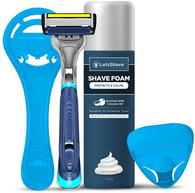 LetsShave Pace 6 Pro Shaving trial kit for Men - Pace 6 Pro Blade with Trimmer + Advanced Razor Handle + Razor Cap + Razor Stand + Shaving Foam 200 g(Set of 5)
LetsShave Pace 6 Pro Shaving trial kit for Men - Pace 6 Pro Blade with Trimmer + Advanced Razor Handle + Razor Cap + Razor Stand + Shaving Foam 200 g(Set of 5)