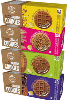 Early Foods Assorted Pack of 4 - Organic Ragi, Dry Fruit, Millet & Chocolate Jaggery Cookies X 4(600 g, Pack of 4)
Early Foods Assorted Pack of 4 - Organic Ragi, Dry Fruit, Millet & Chocolate Jaggery Cookies X 4(600 g, Pack of 4)
