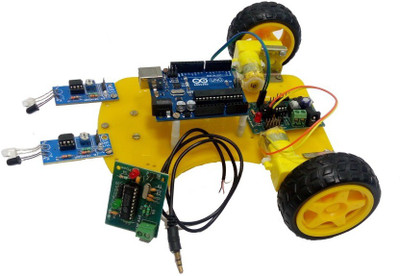 Embeddinator Line Follower & Mobile Phone Control Arduino Based DIY Robotic Kit Educational Electronic Hobby Kit
Embeddinator Line Follower & Mobile Phone Control Arduino Based DIY Robotic Kit Educational Electronic Hobby Kit