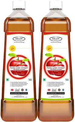 Sinew Nutrition Raw Apple Cider Vinegar with Strands of Mother Apple Cider Vinegar(2x750 ml, Apple Flavored)
Sinew Nutrition Raw Apple Cider Vinegar with Strands of Mother Apple Cider Vinegar(2x750 ml, Apple Flavored)