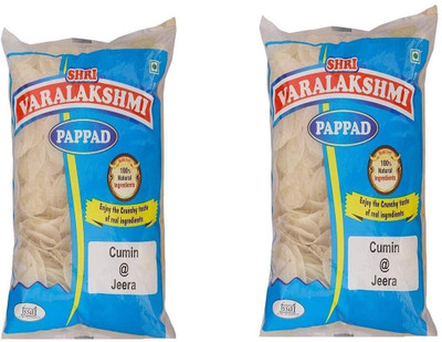 varalakshmi Cumin Flavoured Sabudana Pappad 500 Grams (Pack of 2) Masala Papad 1000 g(Pack of 2)
varalakshmi Cumin Flavoured Sabudana Pappad 500 Grams (Pack of 2) Masala Papad 1000 g(Pack of 2)