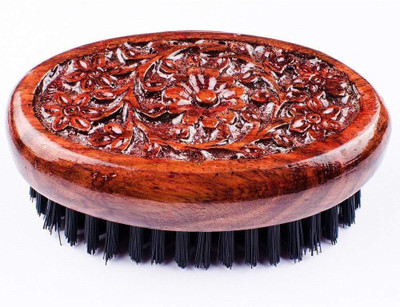 Bueno Beard Brush Perfect For Beard, Round Wooden Handle Natural Soft Hair Bristles Styling And Grooming Tool Helps Softening And Conditioning, Pack Of 1
Bueno Beard Brush Perfect For Beard, Round Wooden Handle Natural Soft Hair Bristles Styling And Grooming Tool Helps Softening And Conditioning, Pack Of 1