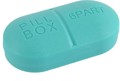 Way Beyond 6 Days, Medicine Pill Box(sea green)