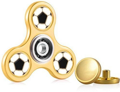 Premsons Fidget Spinner Football Metal Triangular Head Ultra Speed Tri Spinner Toy Gold(Gold)
