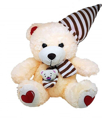 Charms Gift Basket Teddy Bear Soft and Cuddly Toy with Hat and Scarf Orange - 30 cm(Cream)
Charms Gift Basket Teddy Bear Soft and Cuddly Toy with Hat and Scarf Orange - 30 cm(Cream)