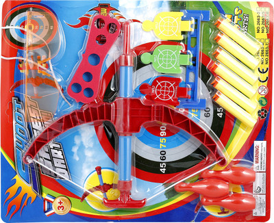 ToyzIsland Exclusive High Quality 3 IN 1 BOW AND ARROW SET WITH SOFT DART WITH SAFETY GOOGLES(Multicolor)
ToyzIsland Exclusive High Quality 3 IN 1 BOW AND ARROW SET WITH SOFT DART WITH SAFETY GOOGLES(Multicolor)